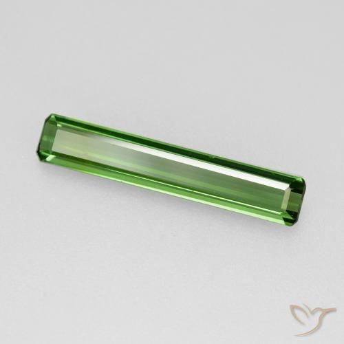 1.20ct Natural Verde médio Turmalina, Corte Esmeralda, VVS-VS