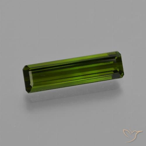 2.36ct Natural Verde médio Turmalina, Corte Esmeralda, VVS-VS