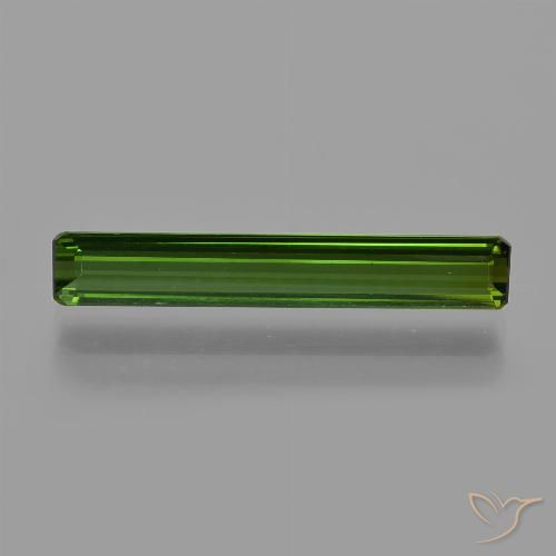 2.21ct Natural Verde escuro Turmalina, Corte Esmeralda, VS