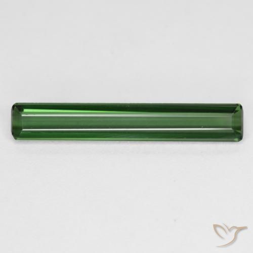 2.01ct Natural Verde escuro Turmalina, Corte Esmeralda, VS