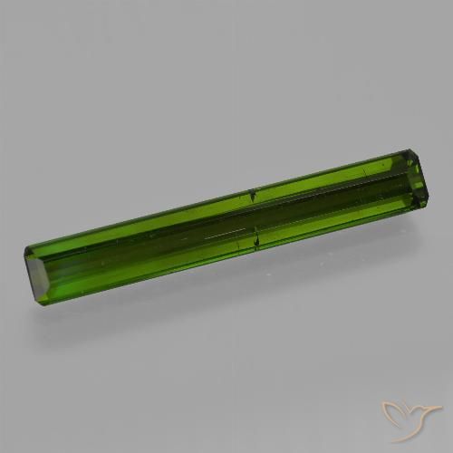 2.86ct Natural Verde escuro Turmalina, Corte Esmeralda, VS-SI