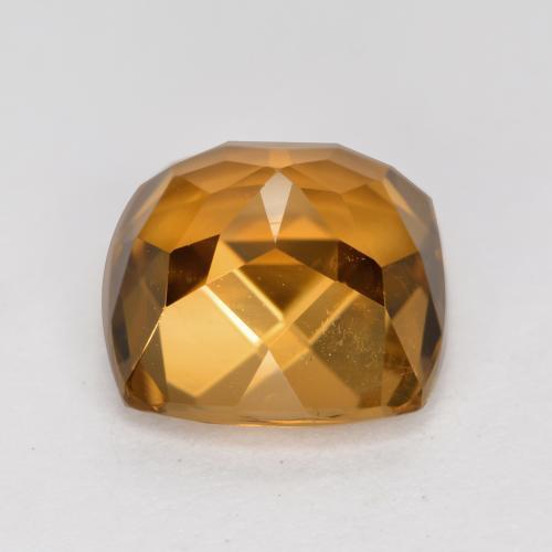 Turmalina marrom dourado natural 2,87ct, almofada cortada, VS