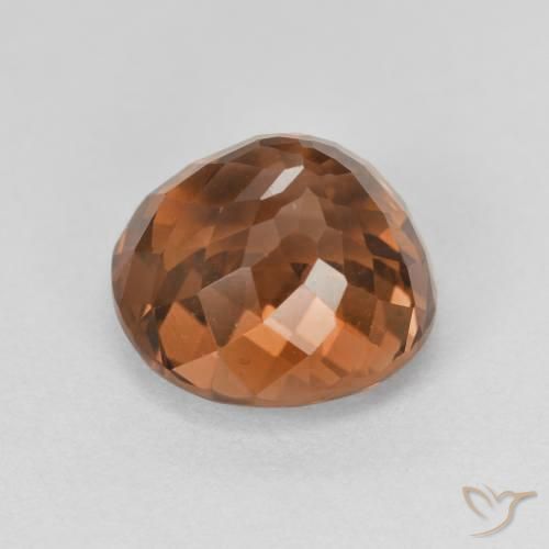 Turmalina laranja natural 3,87ct, corte oval, VVS