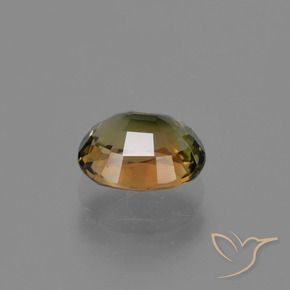 Turmalina verde natural 1,09ct, corte oval, VS