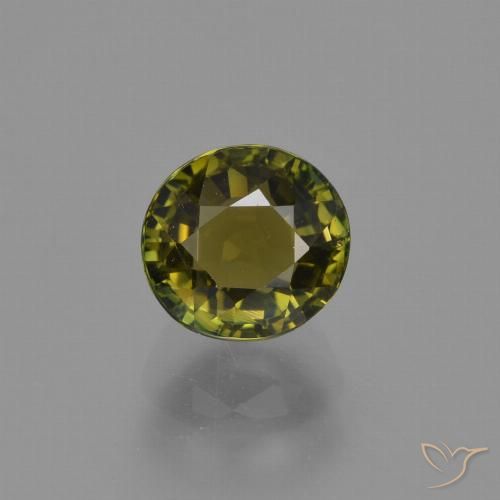 1.30ct Natural verde quente Turmalina, oval, VS