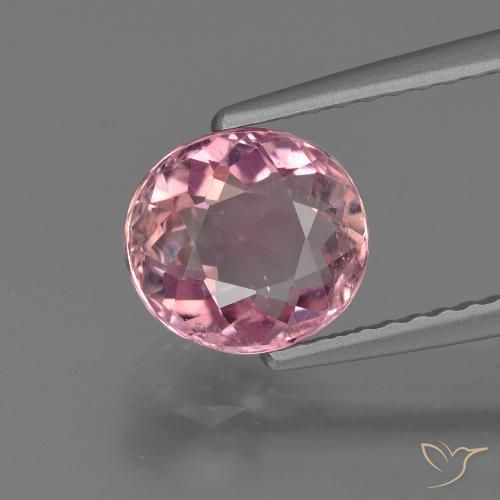 1.58ct Natural Luz rosa Turmalina, oval, VS