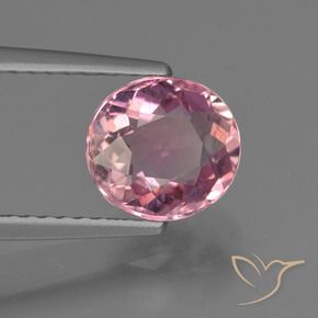 Turmalina Luz rosa Natural 1.58ct, oval, VS