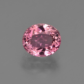 Turmalina Magenta Rosa Natural 1.24ct, Corte Oval, VVS-VS