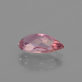 Turmalina Rosa quente Natural 1.08ct, Formato de pêra, VVS
