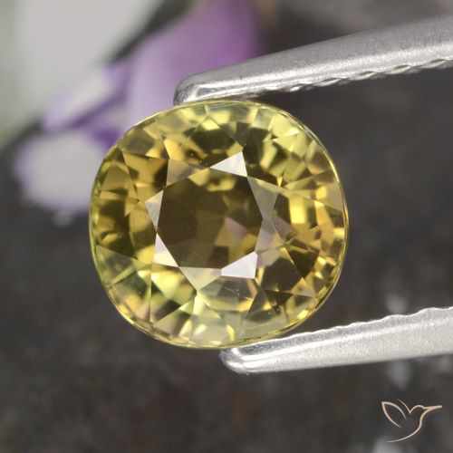 1.13ct Natural Marrom dourado Turmalina, oval, VVS