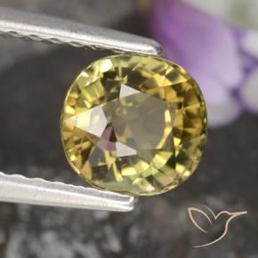 Turmalina Marrom dourado Natural 1.13ct, oval, VVS