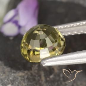 Turmalina Marrom dourado Natural 1.13ct, oval, VVS