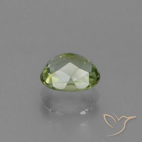 Turmalina Verde amarelado Natural 1.00ct, oval, VVS-VS