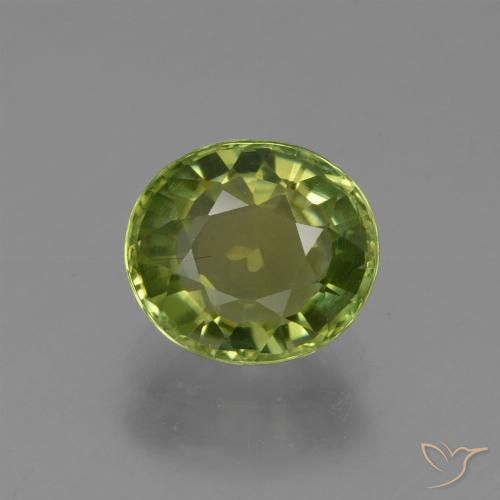 1.23ct Natural Verde floresta Turmalina, oval, VS