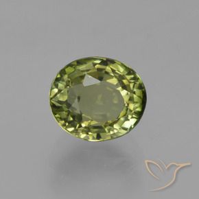 Turmalina Verde floresta Natural 1.14ct, oval, VVS