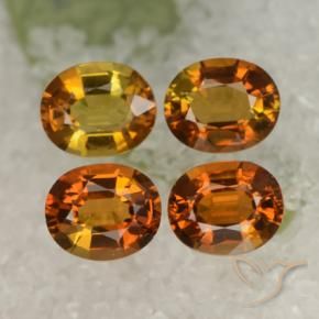 Pedras preciosas de Turmalina Marrom dourado natural de 1.87 ct, oval, VVS-VS