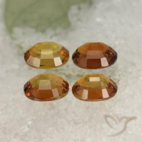 Pedras preciosas de Turmalina Marrom dourado natural de 1.87 ct, oval, VVS-VS
