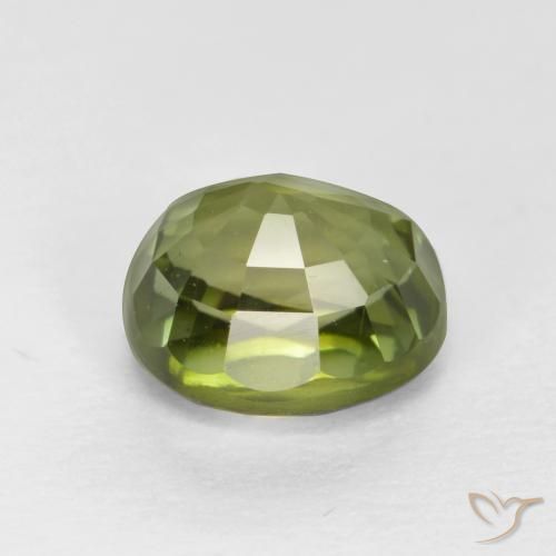 Turmalina verde escuro Natural 0.98ct, oval, VS