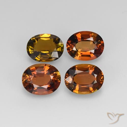 3.01ctw Natural Marrom Terroso Turmalina, oval, VS