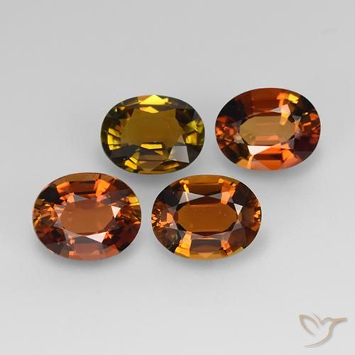 Pedras preciosas de Turmalina Marrom Terroso natural de 3.01 ct, oval, VS