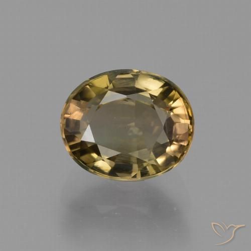 1.34ct Natural Marrom claro Turmalina, oval, VVS-VS