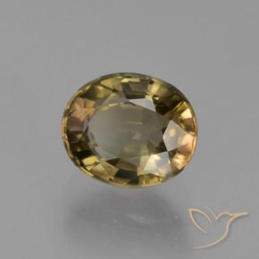 Turmalina Marrom claro Natural 1.34ct, oval, VVS-VS