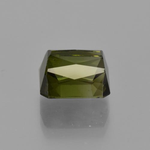 Turmalina verde escuro Natural 3.18ct, Corte Octógono / Esmeralda, VS-SI