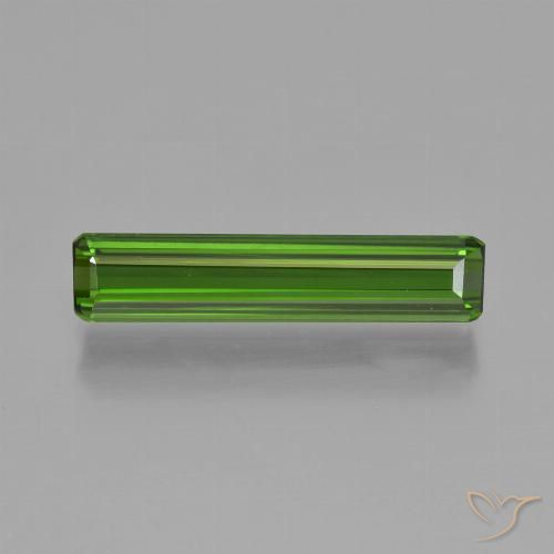 1.86ct Natural Verde floresta Turmalina, Corte Esmeralda, VVS