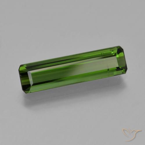 Turmalina verde escuro Natural 2.11ct, Corte Octógono / Esmeralda, VS-SI