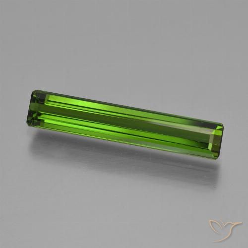 2.40ct Natural verde escuro Turmalina, Corte Esmeralda, VVS-VS
