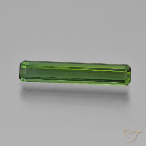 2.20ct Natural Verde escuro Turmalina, Corte Esmeralda, VVS