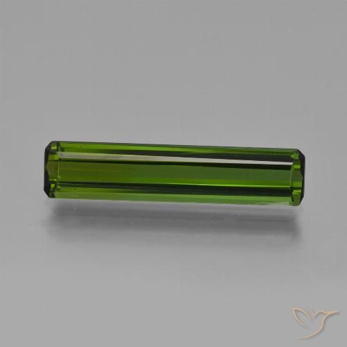 2.33ct Natural Verde Terroso Escuro Turmalina, Corte Esmeralda, VS
