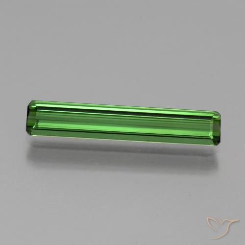 1.58ct Natural Verde médio Turmalina, Corte Esmeralda, VVS