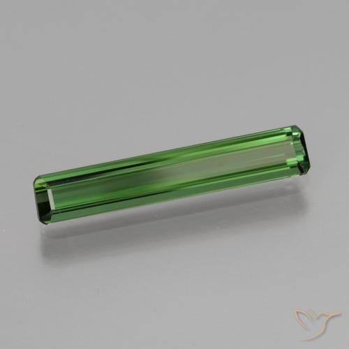 Turmalina Verde médio Natural 1.58ct, Corte Octógono / Esmeralda, VVS
