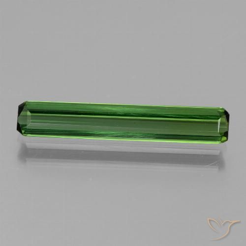 1.54ct Natural Verde médio Turmalina, Corte Esmeralda, VVS