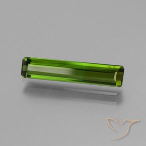 Turmalina Verde escuro Natural 1.58ct, Corte Octógono / Esmeralda, VS