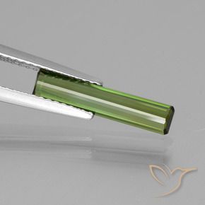 Turmalina Verde médio Natural 1.08ct, Corte Octógono / Esmeralda, VVS