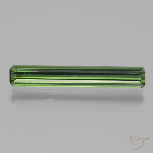 1.70ct Natural Verde escuro Turmalina, Corte Esmeralda, VS-SI