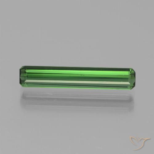 1.80ct Natural verde escuro Turmalina, Corte Esmeralda, VVS-VS