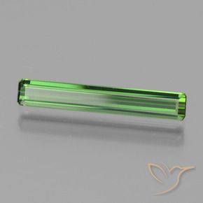 Turmalina Verde médio Natural 1.37ct, Corte Octógono / Esmeralda, VVS
