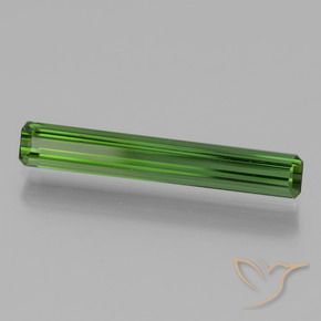 Turmalina Verde médio Natural 1.24ct, Corte Octógono / Esmeralda, VVS-VS