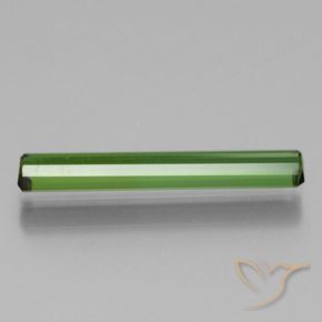 Turmalina Verde médio Natural 1.24ct, Corte Octógono / Esmeralda, VVS-VS