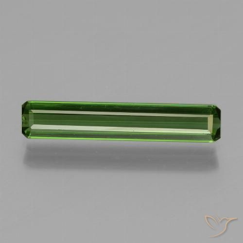 1.24ct Natural Verde médio Turmalina, Corte Esmeralda, VVS-VS