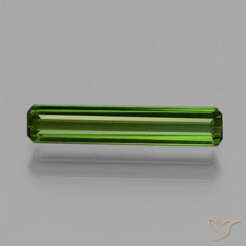 1.49ct Natural Verde médio Turmalina, Corte Esmeralda, VVS