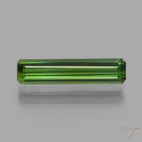 1.26ct Natural verde escuro Turmalina, Corte Esmeralda, VS
