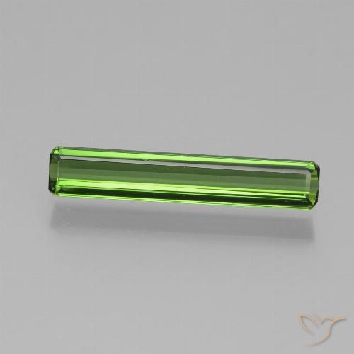 1.12ct Natural Verde floresta Turmalina, Corte Esmeralda, VVS