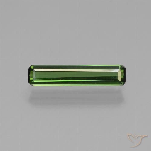 0.88ct Natural Verde Terroso Turmalina, Corte Octógono / Esmeralda, VVS, Photo A