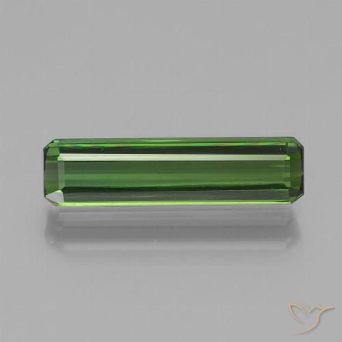 1.82ct Natural Verde escuro Turmalina, Corte Esmeralda, VS