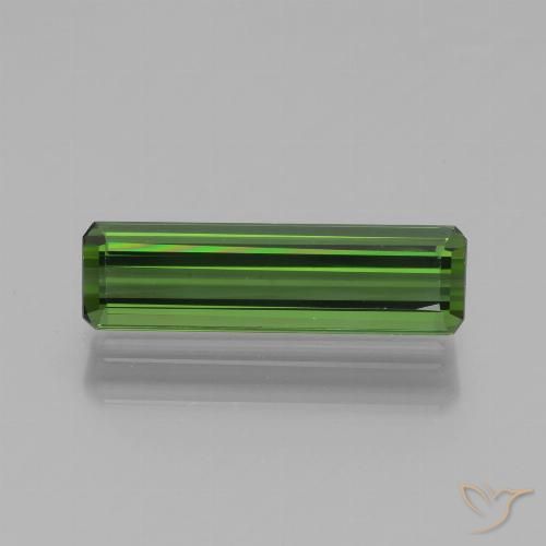 1.39ct Natural Verde floresta Turmalina, Corte Esmeralda, VVS