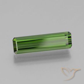 Turmalina Verde floresta Natural 1.39ct, Corte Octógono / Esmeralda, VVS